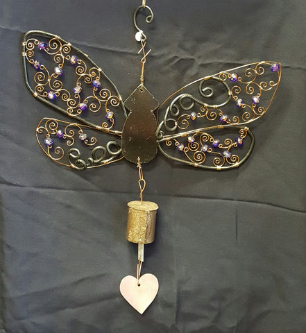 CH013 Dragonfly Wind Chime - Trinkets & Things Handmade with Aloha