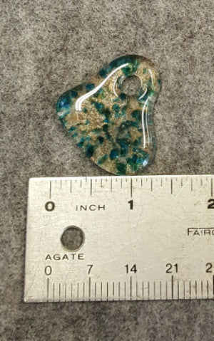 M027 Fused Glass Heart - Trinkets & Things Handmade with Aloha