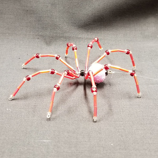 M152 Beaded Christmas Spider - Trinkets & Things Handmade with Aloha