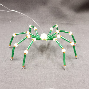 M147 Beaded Christmas Spider - Trinkets & Things Handmade with Aloha