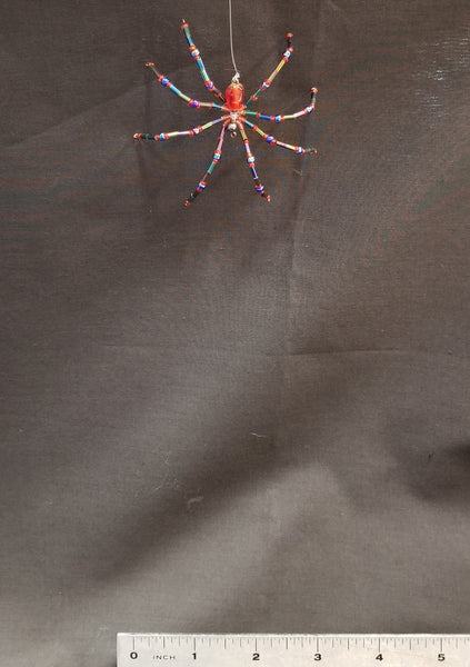 M148 Beaded Christmas Spider - Trinkets & Things Handmade with Aloha