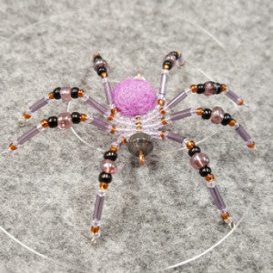 M064 Beaded Christmas Spider - Trinkets & Things Handmade with Aloha