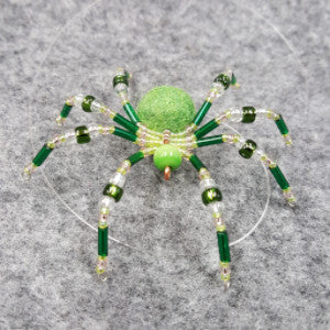 M066 Beaded Christmas Spider - Trinkets & Things Handmade with Aloha