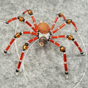 M067 Beaded Christmas Spider - Trinkets & Things Handmade with Aloha