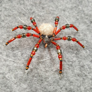 M069 Beaded Christmas Spider - Trinkets & Things Handmade with Aloha