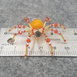 M076 Beaded Christmas Spider - Trinkets & Things Handmade with Aloha