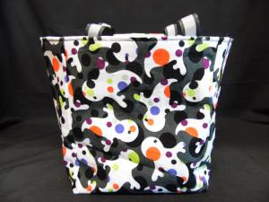 QT020 Quilted Tote Ghosts - Trinkets & Things Handmade with Aloha