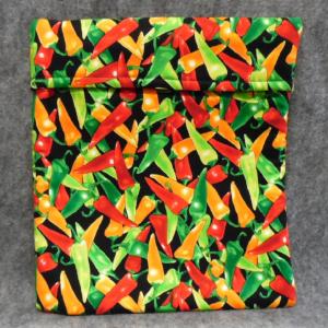 QT038 Microwave Bag Peppers Print - Trinkets & Things Handmade with Aloha